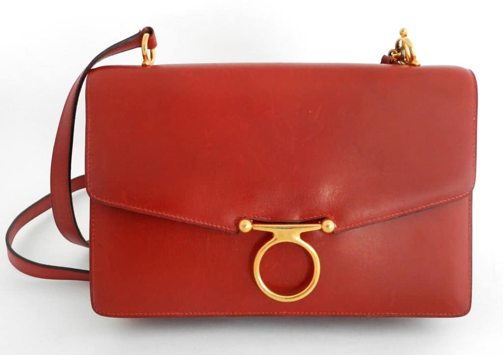 bags of the future - ladies corporate or social coloured leather handbag in red