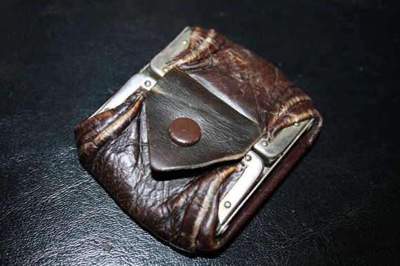 pockets went in and out of fashion - a mans polish leather coin purse