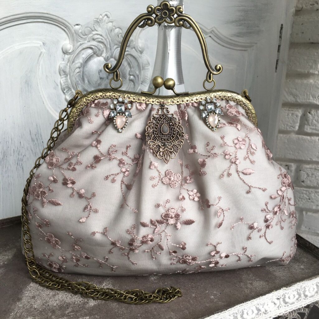 pockets went in and out of fashion - ladies embellished vintage evening purse