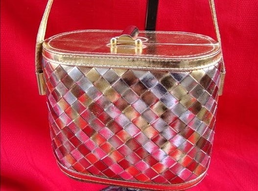 bags of the future - 1980's metallic disco handbag