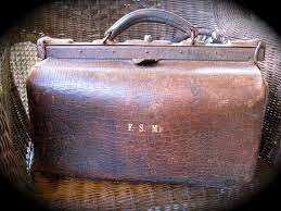 the briefcase - a gladstone briefcase bag circa 1890's