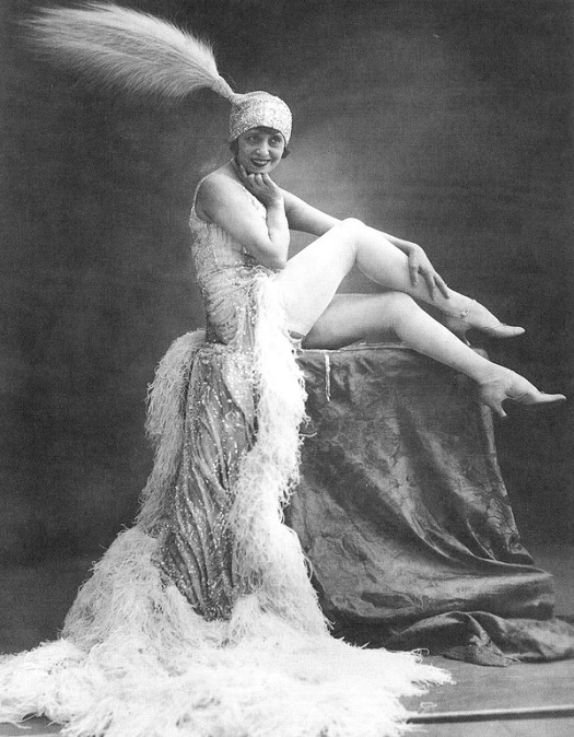 vaudeville emerges - cortisan minstinguette models on a podium