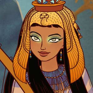 ancient times - animated image of young egyptian woman