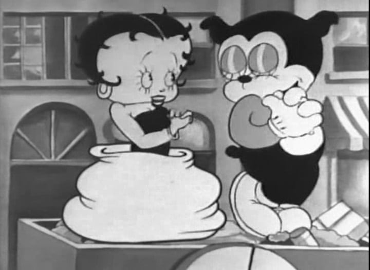 a  cultural phenomenon - betty in an early short film of minnie the moocher