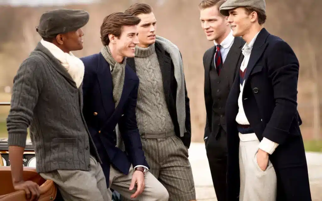 all things bold and flouro - 1980's college boys in winter ensembles