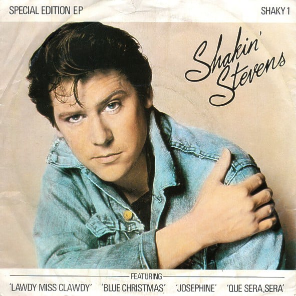 all things bold and flouro - shakin stevens album cover wearing double denim