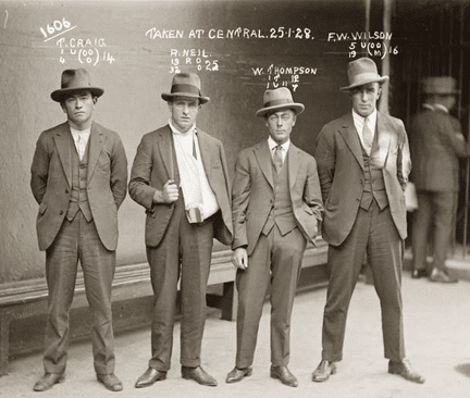the gangster. roaring 20's - organised crime gangs of the 1920's