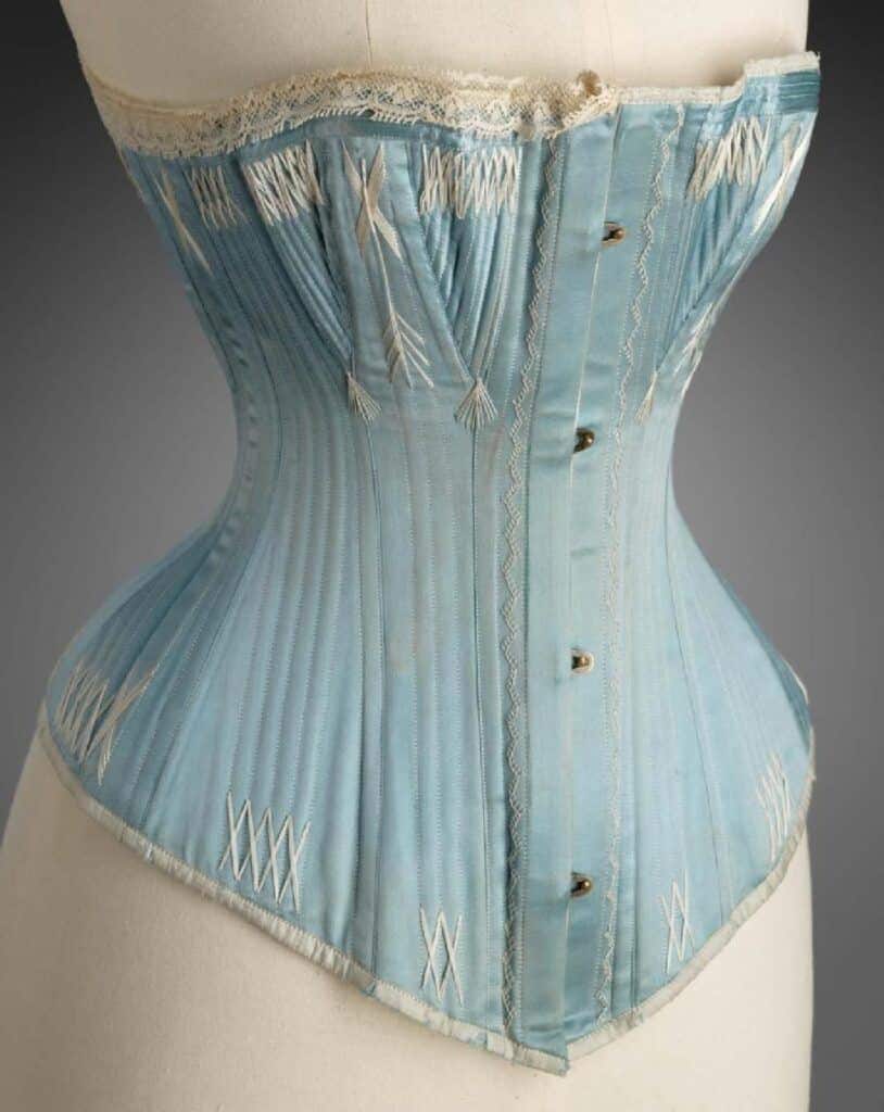 choosing the right corset for your vintage style - late edwardian era corset with over bust style