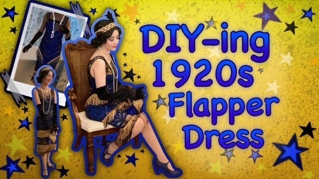 make it unique or personal - diy 1920's girl flapper dress poster for a youtube tuitorial