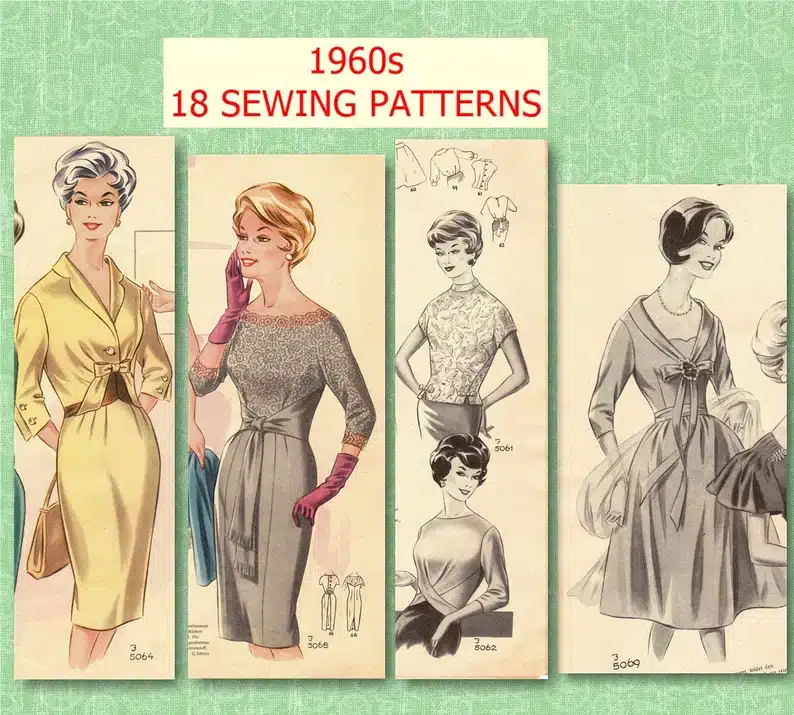 the role of vintage diagrams in modern garment making - a 1960's sewing pattern book