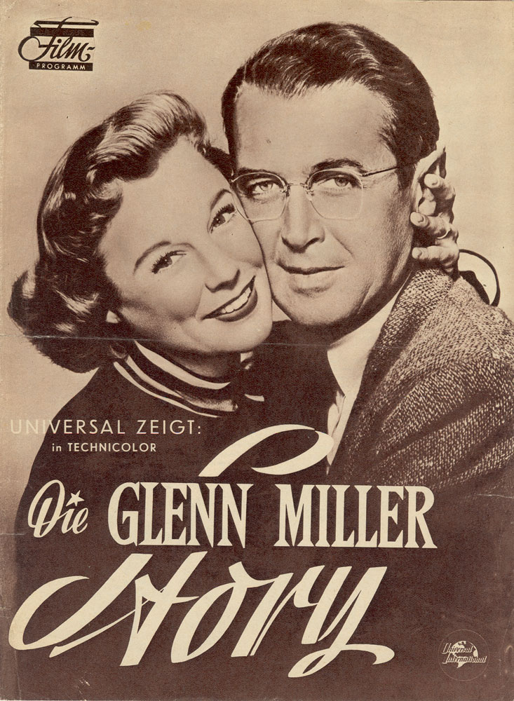 understanding the big band's popularity - movie poster of the glenn miller story