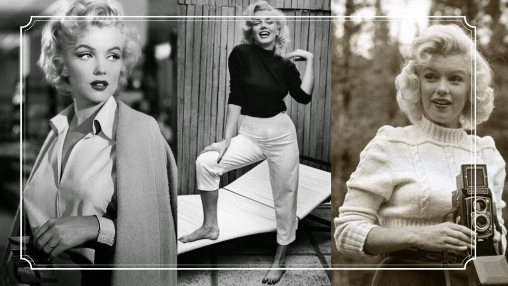 vintage fashion icons, a look back in time - 3 images of marilyn monroe from the 1950's