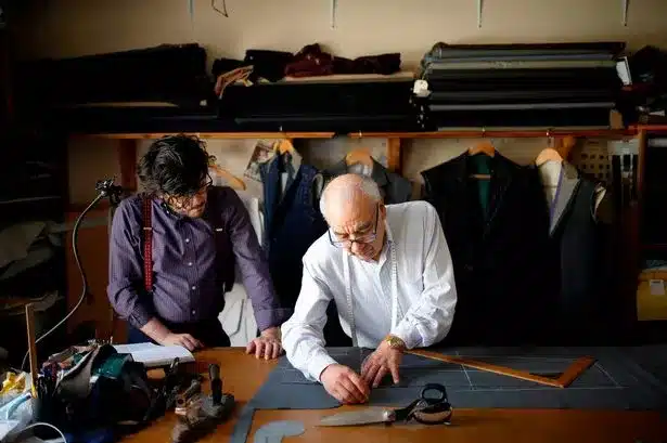 analyzing construction details such as stitching fabric and closures, details and finishing - paying attention to detail and measurements before cutting fabrics in tailoring