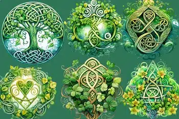 modern interpretations of celtic outifts and their symbolic meanings - triskele triple spiral motifs, symbolizing various triads