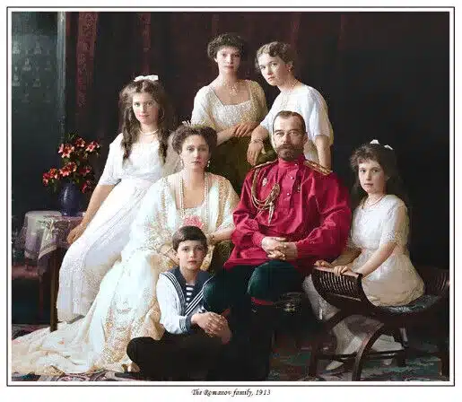 introduction to the allure of faberge eggs - the romanov family sitting for a photo session at the palace circa 1913