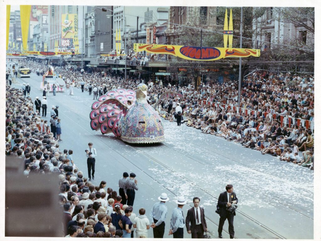 Moomba parade down Swanson Street circa 1960's