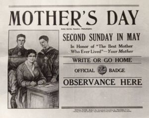 Newspaper observing Mothers Day - Edwardian era