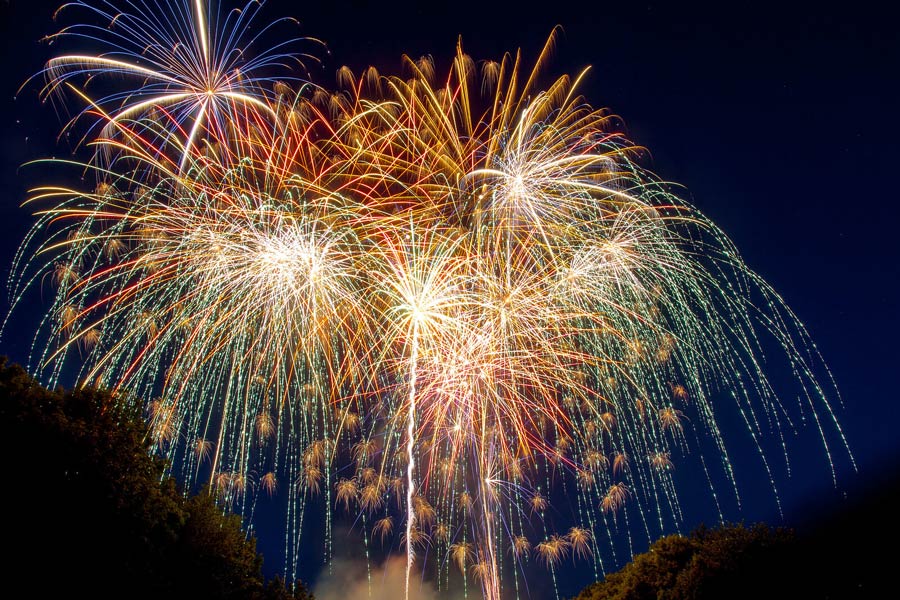 Fireworks on display over the major cities during Kings Birthday celebrations
