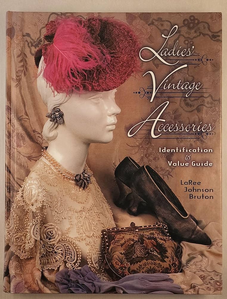 Mannequin bust with lace top fascintor hat and shoes with bag nearby